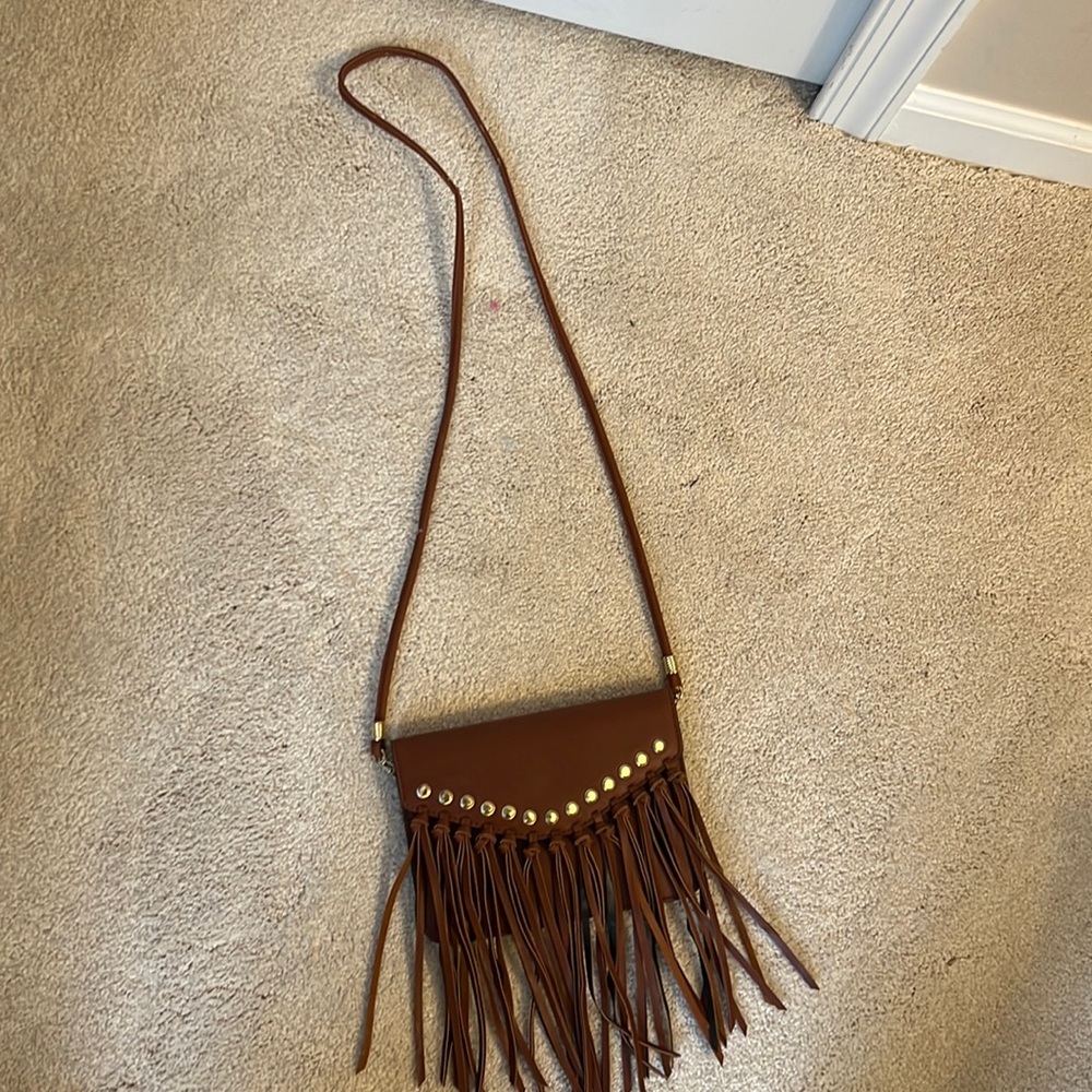 Brown Fringe Purse